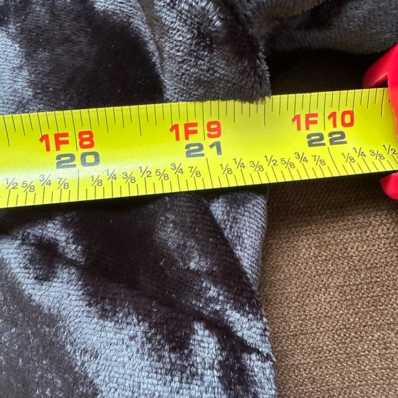 Soft Surroundings Crushed Black Velvet Tunic Top Gold Sequin Trim SZ L Good Cond - Picture 9 of 11